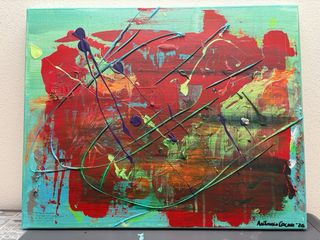 Quadro astratto INNERES AUGE 40x50 cm