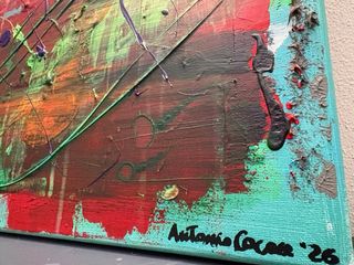 Quadro astratto INNERES AUGE 40x50 cm