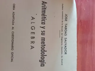 Libro matemáticas antiguo