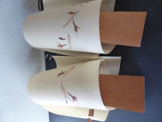 Juego 2 Lámparas de Mesa Artesanales