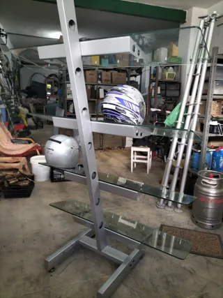 Expositor 16 cascos moto cristal