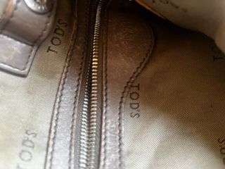 Borsa Tod's G-Bag tela cerata color talpa