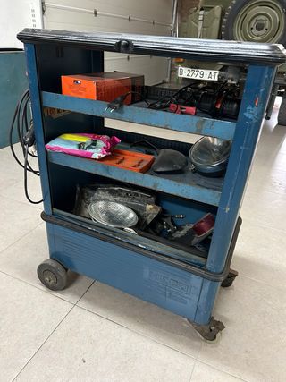 Carro de herramientas HECO azul con ruedas