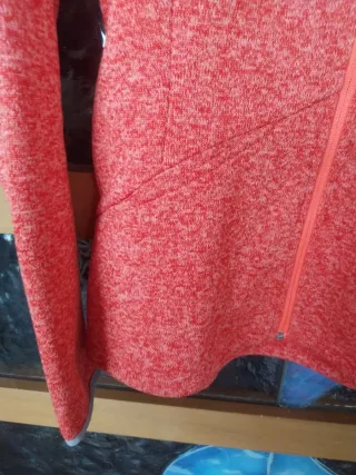 Felpa con zip arancione taglia S
