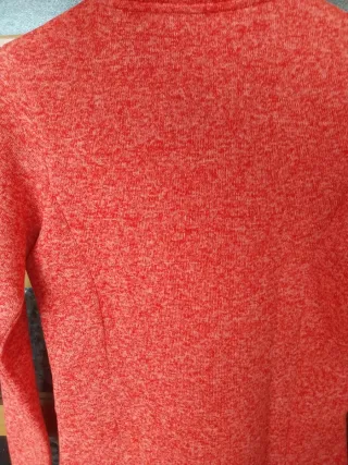 Felpa con zip arancione taglia S