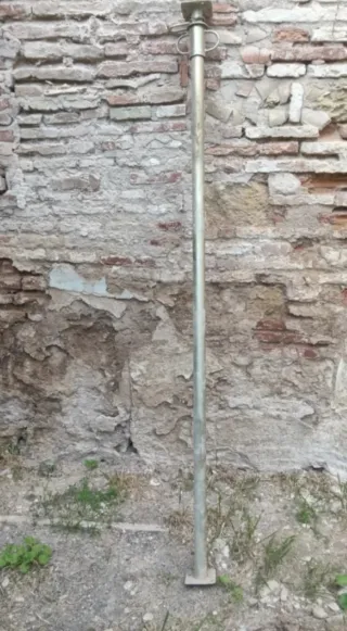 10 Puntales metálicos plateados