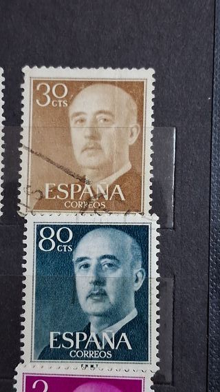 Serie Básica Franco 25 valores sellos España