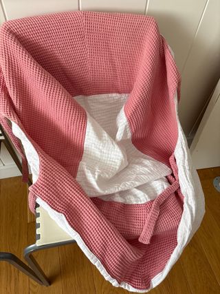 Funda capazo bugaboo camaleon 3 plus rosa y blanco