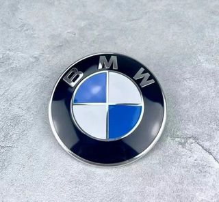 Emblema BMW 74mm capó / maletero azul blanco
