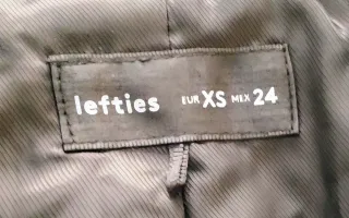 Blazer Negro Lefties Talla XS / 34