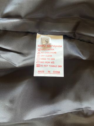 Cazadora Polipiel Negra unisex