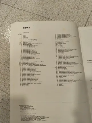 Atlas Básico De España y del Mundo 1984