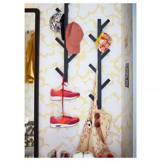 Percheros IKEA TJUSIG Negro (2 unidades)