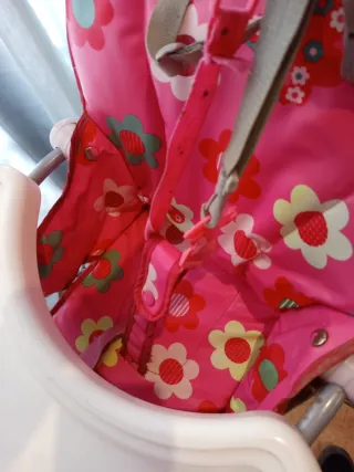 Trona, silla de comer para bebé con estampado flor