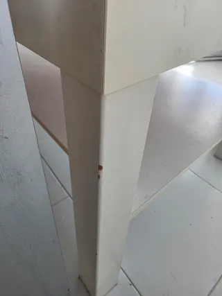 Mesa de centro blanca 55x90x45