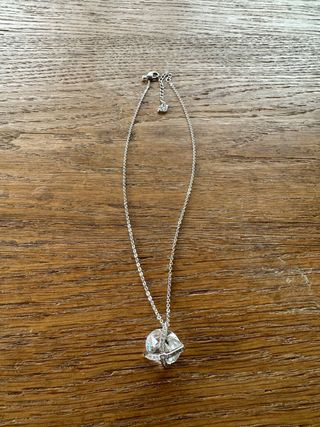 Collana Swarovski Caged Solitaire crystal Argento