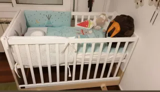 Cuna colecho y camita bebé