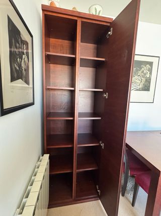 Librería-estanteria madera alta calidad 217x70x45