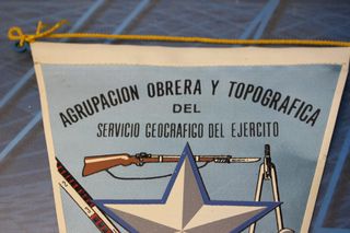 Banderín 1969 Agrupación Obrera y Topográfica, Servicio Geográfico del Ejército.