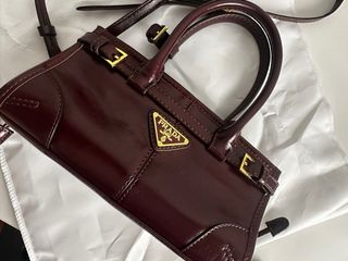 Bolso Prada Rojo Piel Charol