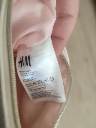 Bolso niña H&M blanco flecos