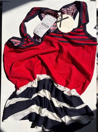 Camiseta tirantes rayas S Stradivarius NUEVA