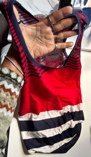 Camiseta tirantes rayas S Stradivarius NUEVA