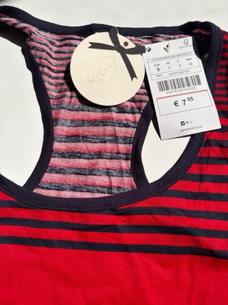 Camiseta tirantes rayas S Stradivarius NUEVA