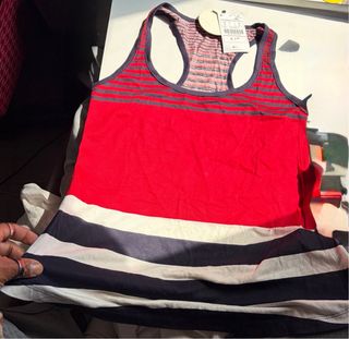 Camiseta tirantes rayas S Stradivarius NUEVA