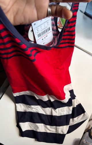 Camiseta tirantes rayas S Stradivarius NUEVA