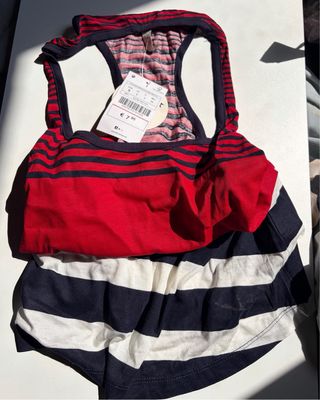 Camiseta tirantes rayas S Stradivarius NUEVA