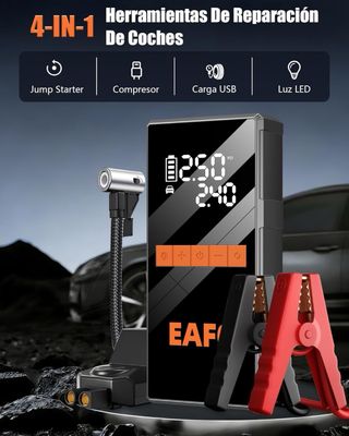 NUEVO! (50€) Arrancador Coche 4000A con Compresor