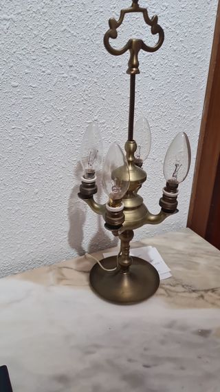 Lámpara de mesa bronce estilo clásico