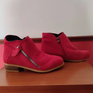Botines Rojos Talla 37 Nuevos