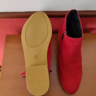 Botines Rojos Talla 37 Nuevos