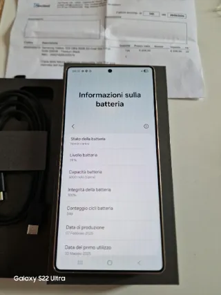 Samsung Galaxy S25 Ultra 256GB Nero
