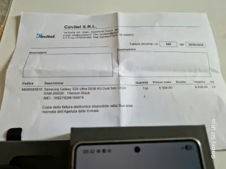 Samsung Galaxy S25 Ultra 256GB Nero