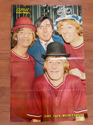 Póster Payasos de la Tele Gaby, Fofo, Miliki y Fof