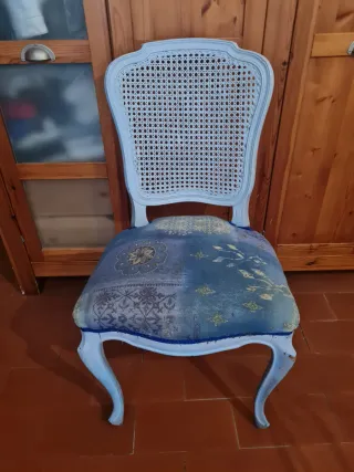 3 Sillas Vintage Tapizadas