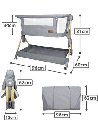 Cuna colecho y moisés 2 en 1