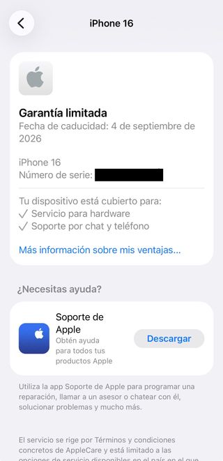 iPhone 16 Rosa 128 GB Batería 100%
