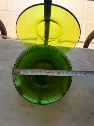 Platos pequeños verdes 6 unidades