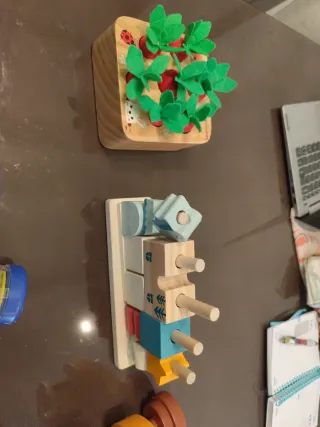 Lote Juguetes Bebé: Pato, Zanahorias, Tambor