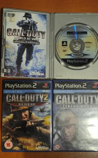 3 Giochi Call of Duty PS2 (Sparatutto)