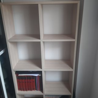 Mueble Estantería Modular Madera Beige