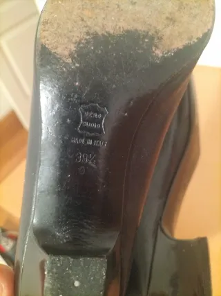 Zapatos Sergio Rossi Piel Italiana Talla 39.5