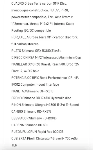 Orbea Terra M20i Team Gravel