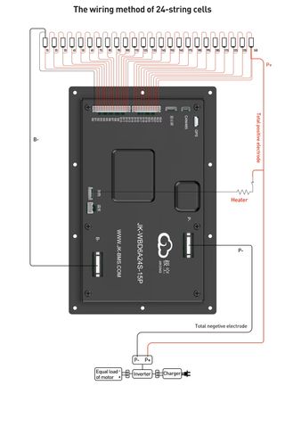 BMS JIKONG JK-WBD6A20S20P Gestión Baterías LIFEPO4