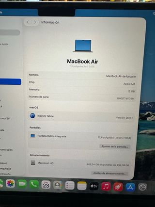 Macbook Air 13” 2025 Plata
