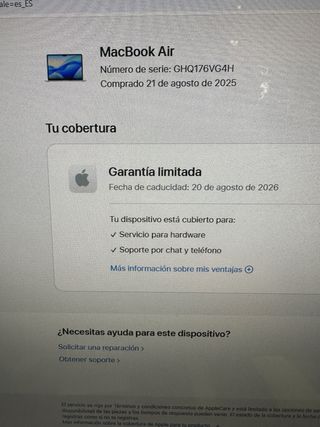 Macbook Air 13” 2025 Plata